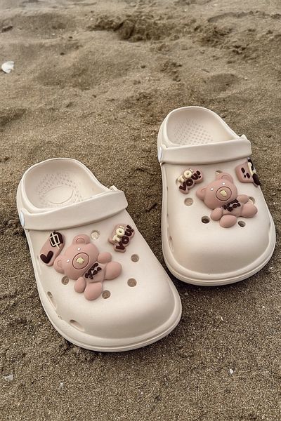 Twingo Twi̇ngo Children's Cross Ecru Beach, Garden and House Slippers