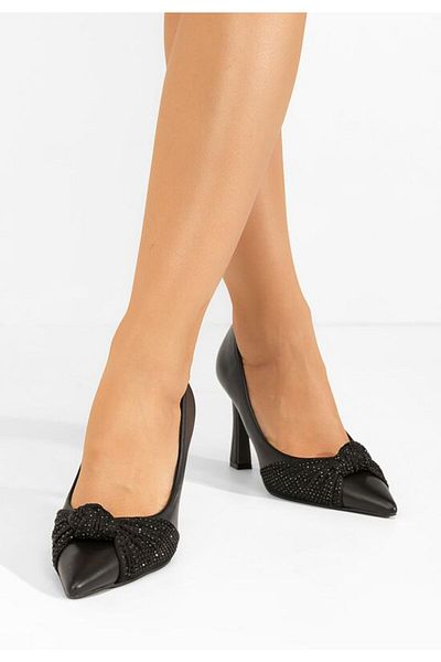 B T Shoes Pantofi cu toc subtire Clarence negri