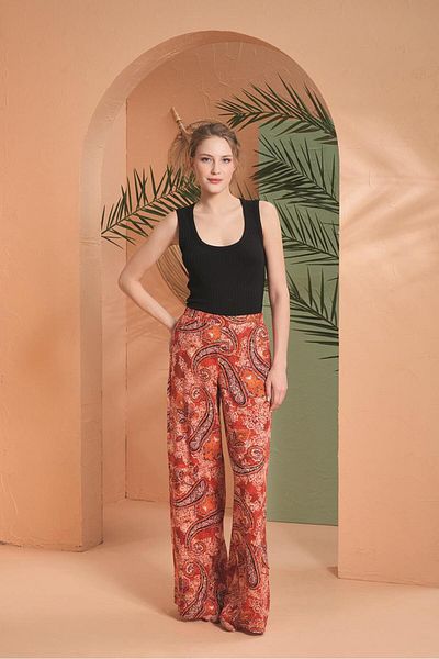 PJS Γυναικείο Σετ Πιτζάμες Βουργουνδίας 27009