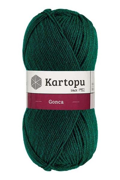 Kartopu Kartopu K1416 Gonca Knitting Yarn in Duck Green