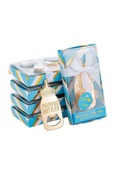 COOYA 8 Baby Corkscrew, Baby Shower Favorites, Gifts, Decorations or Keepsake Guest Gift Boxes
