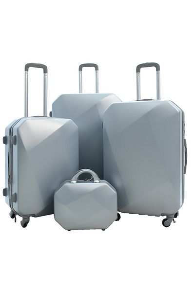 MORANO Morano 6-Piece Spinner Luggage Set, Light Grey (32-28-24-20-16-12 Inches)