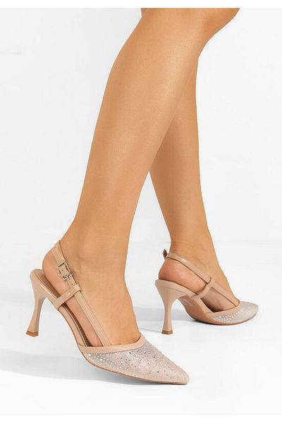 B T Shoes Slingback Angelas bej