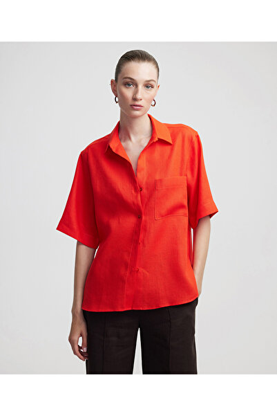 İpekyol Keten oversize gömlek