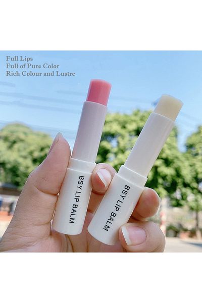 Bosuya moisturizing lip balm, nourishing, extract, pink
