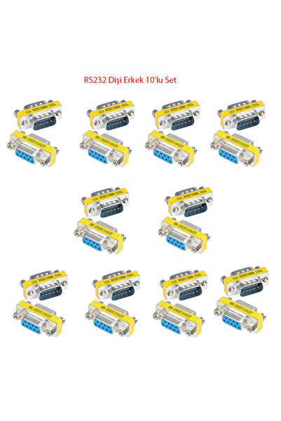 KEEPRO Rs232 Db9 Female Male Converter Set Rs232 Male-Female 9 Pin Converter ...