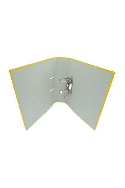 Esselte Clasator de hârtie Esselte Economy A4, laminat, galben, lățime 7,5 cm