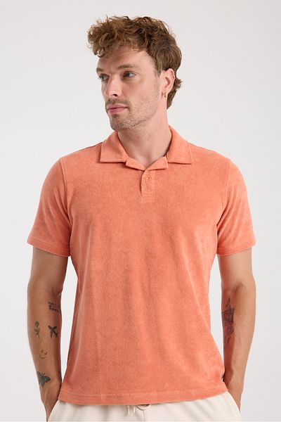 hateko Μπλουζάκι Raymons Terry Polo Collar από ύφασμα πετσετών