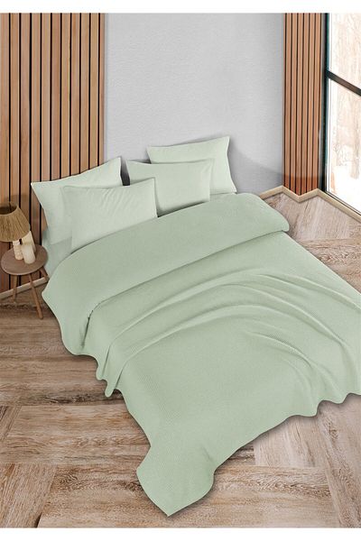 HomeBerry Adaline Mint Double Pique Set 200 X 230 cm