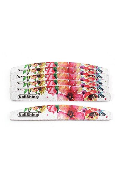 Choice1 6 قطع Grit100، 6 قطع من مبرد الأظافر، مبرد أظافر سميك، ورق صنفرة احتر...