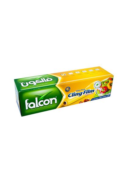 Falcon Cling Film 1.3kg Roll – 300mm Width, 1 Pc | Premium Food Wrap