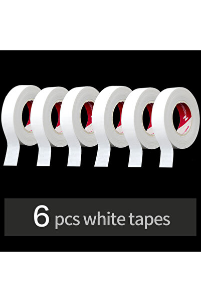 choice2 شريط تمديد الرموش الأبيض للمكياج، 6 قطع، قابل للتنفس، مضاد للحساسية، سهل التمزق، شريط مسام دقيق احترافي