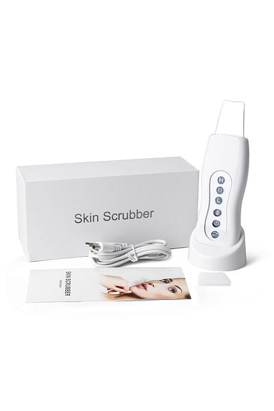 Choice Ultrasonic Skin Scrubber Deep Facial Cleaner Ion Acne Blackhead Remover Peeling Shovel Cleaner Fa...