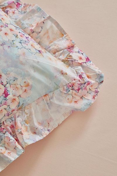 Ricco Lifes 100% Cotton Powder Elastic Sheet (30 cm Edge Height)