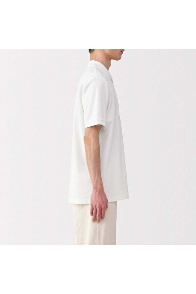 Muji Washed Pique Short Sleeve Polo Shirt