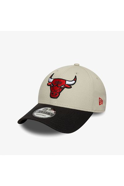 NEW ERA Contrast Patch Chicago Bulls Unisex Cream/Black Hat