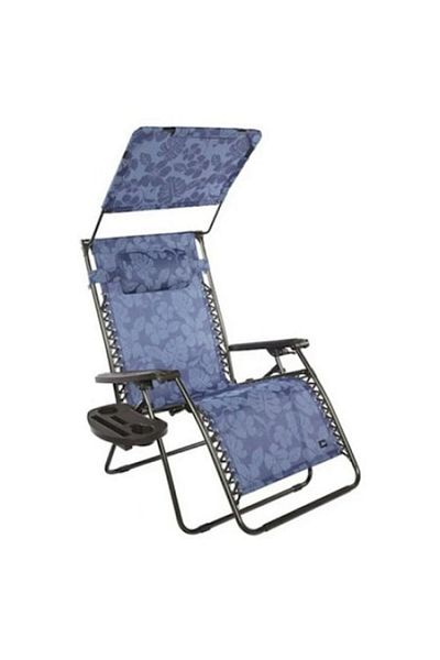 BANQUET Folding sunbed with parasol and drink holder, 170 x 69 cm, Clini X1180