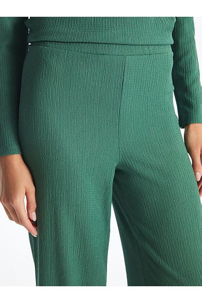 LC Waikiki Green Elastic Waist Comfortable Fit Women's Trousers
