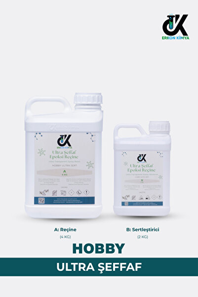 ERKON KİMYA Ultra Şeffaf Hobi Epoksi 6 Kg