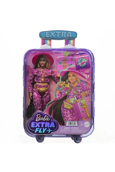 mattel Barbie extra fly brunette barbie doll in safari