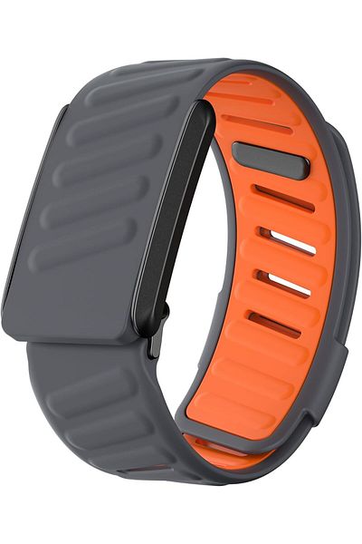 O Ozone Whoop 4.0 Band | Comfort Durable Silicone Wristband | Grey Orange