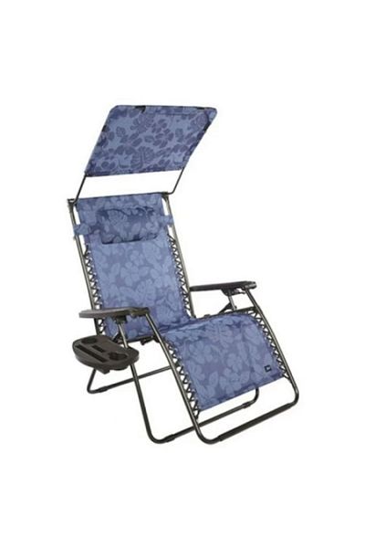 BANQUET Folding sunbed with parasol and drink holder, 170 x 69 cm, Clini X1180