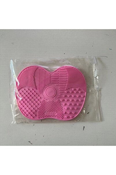 choice2 قطعة واحدة من وسادات تنظيف الفرشاة على شكل تفاحة من السيليكون باللون الوردي مع كوب شفط لتثبيت آمن، أداة تجميل للوجه والجسم