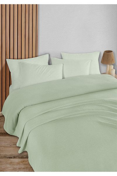 HomeBerry Adaline Mint Double Pique Set 200 X 230 cm