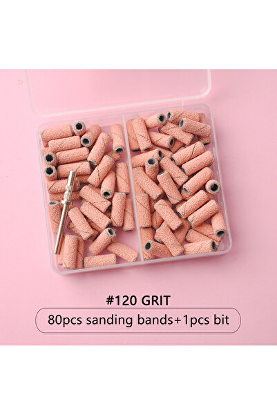 Choice1 120 جريتس وردي 80 قطعة/صندوق وردي 3.1 مم مجموعة أشرطة صنفرة صغيرة لأد...