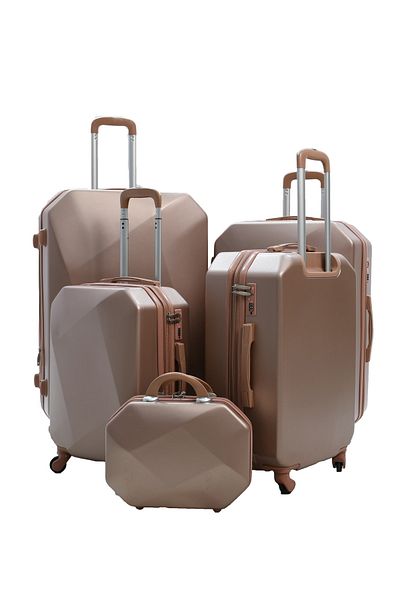 MORANO Morano 6-Piece Spinner Luggage Set, Rose Gold (32-28-24-20-16-12 Inches)