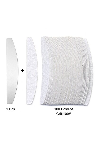 Choice 100 قطعة/مجموعة من مبردات الأظافر البديلة بحبيبات 80/100/180/240 وسادا...