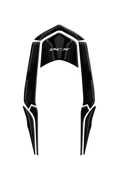 Redline Grafik Honda PCX 2025 Karbon Gri Kuyruk Pad Redline Grafik