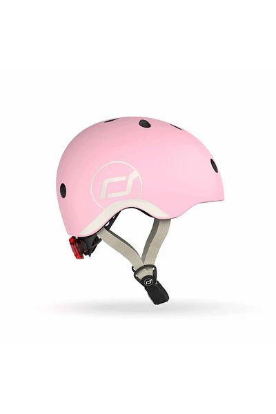 SCOOT AND RIDE Children's safety helmet, magnetic adjustment system with LED, XXS-S, 45-51 cm, 1 year+