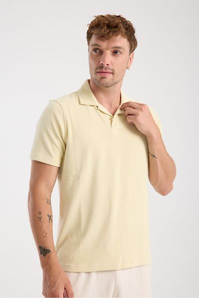 hateko Μπλουζάκι Raymons Terry Polo Collar από ύφασμα πετσετών
