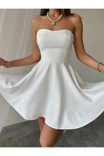MAXMOOR Mersa Mini Dress 1196 - White