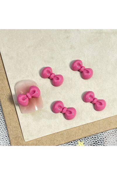Miniso 3713-07 20Pcs DIY Nail Accessories: Hello Kitty Cartoon Nail Decor with Lovely 3D Bow and Cat Design