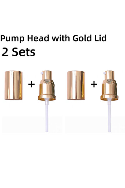 Choice1 مجموعتان من رؤوس المضخة الذهبية لموزع مضخة كريم الأساس السائل من مزدو...