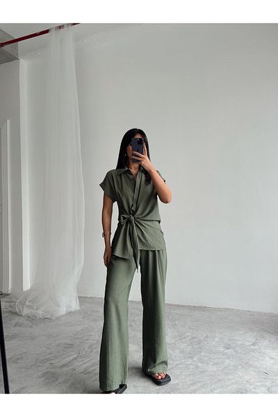 mydukkan.co Side Tie Shirt Suit