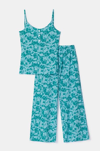 Woody Pijamale de damă-Tpb - 979-Verde
