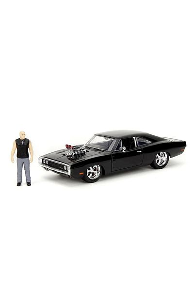 Simba Jada fast and furious set dom figurine and 1970 dodge charger metal car 1 to 24 scale