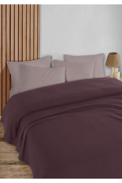 HomeBerry Adaline Şarabi Double Pique Set 200 X 230 cm