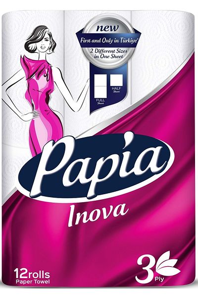 Papia Paper Towel 12 Li Pk (3 Layers) Inova