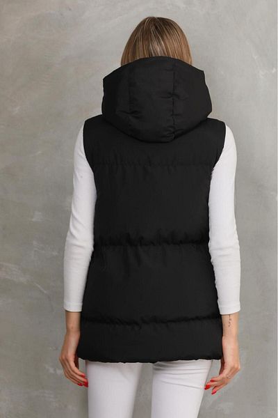 HERZA Women's down Vest Hooded