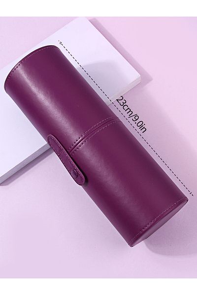 Choice 23X8 Travel PU Leather Makeup Brush Tools Holder Cosmetic Pens Storage Cup Case Box Portable Makeup