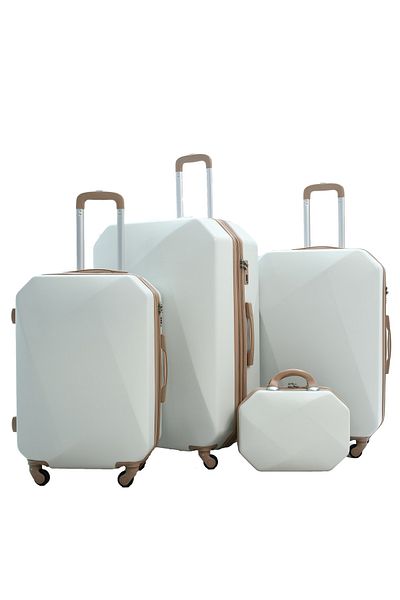 MORANO Morano 6-Piece Spinner Luggage Set, Special Khaki Beige (32-28-24-20-16-12 Inches)