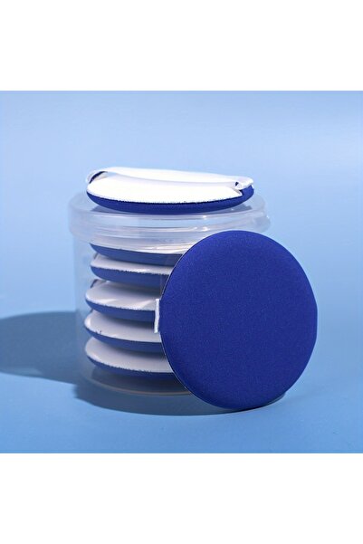 Choice1 7 قطع من إسفنجة هوائية قابلة لإعادة الاستخدام باللون الأزرق لكريم BB، والمكياج الرطب والجاف، والبودرة السائبة، والسفر - Mu