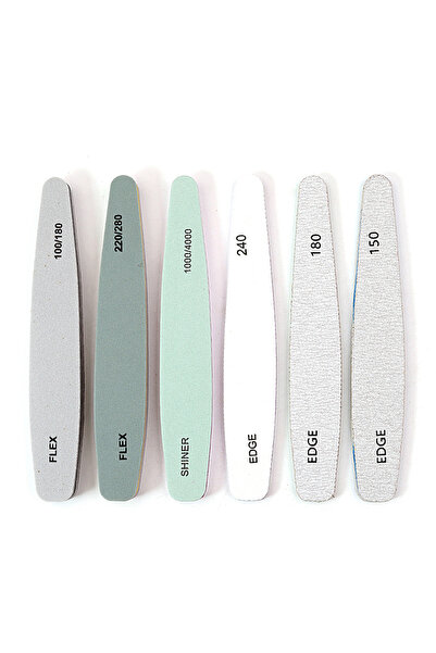 Choice مجموعة مكونة من 6 قطع من ملفات الأظافر الاحترافية، مجموعات مانيكير، طق...