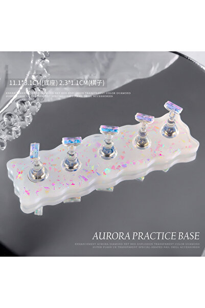 Choice حامل أظافر مغناطيسي 04 حامل تدريب على أطراف الأظافر الصناعية حامل قاعد...