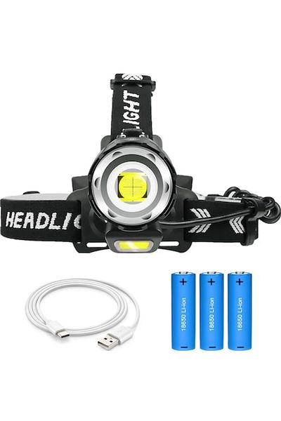 figga Powerful Headlamp FiGGA® LED XHP-90, 27000 Lumens, 900 Meters Range, 5000K, Rechargeable Batteries