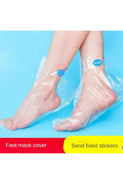 Choice1 100 قطعة من أكياس القدم الشفافة للاستخدام مرة واحدة لإزالة السموم من الجسم وأغطية باديكير ومنع العدوى وإزالة التشققات